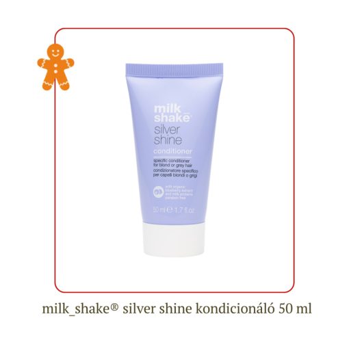milk_shake® Silver Shine hamvasító kondícionáló szőke vagy ősz hajra 50 ml