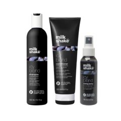   milk_shake® icy blond sampon, kondicionáló és tonizáló spray - világos és platinaszőke haj számára 