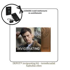   DEPOT® INVIGORATING HAIR TREATMENT - hajhullás elleni és hajerősítő ajándékcsomag férfiaknak