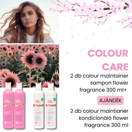 milk_shake® colour maintainer sampon virág illattal 2 db + AJÁNDÉK colour maintainer kondicionáló virág illattal 2 db 