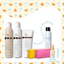 Sérült, igénybevett, szőkített hajra való csomag - milk_shake® integrity termékcsalád + AJÁNDÉK kozmetikai táska, let it shine és leave-in kondicionáló 