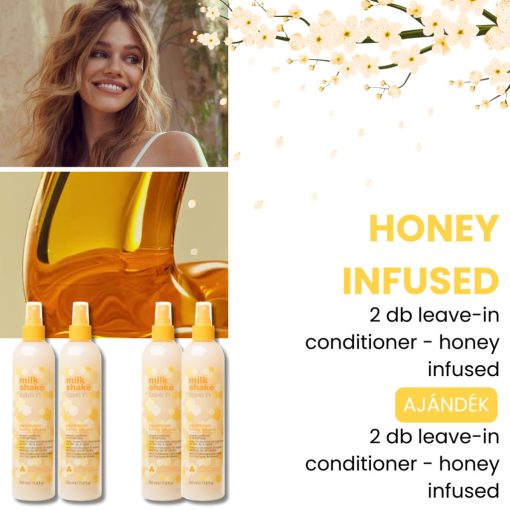 milk_shake® leave-in - kifésülés könnyítő - LIMITÁLT KIADÁS - honey infused 2 db + 2 AJÁNDÉK