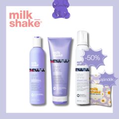   milk_shake® hamvasító hajápoló csomag a szőke vagy ősz haj számára