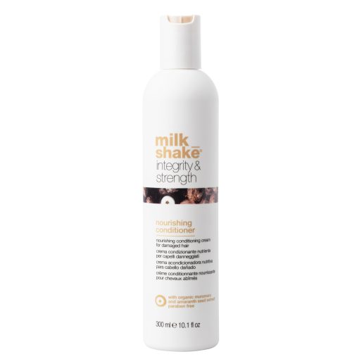Igénybevett, töredezett hajra való hajápoló csomag - milk_shake® integrity & strenght KIT - ajándék Lucrezia Kaufmann nyári táska + let it shine - hajfény spray 