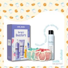 Hamvasító hajápoló csomag - milk_shake® silver shine KIT + ajándék Lucrezia Kaufmann nyári táska és let it shine hajfény spray 