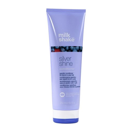 milk_shake® Silver Shine hamvasító kondícionáló szőke vagy ősz hajra 250 ml