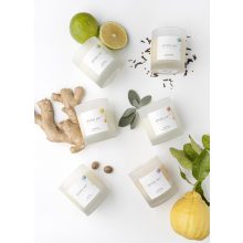 Simply zen sensorials blooming fragrance candle - virág illatú lakás illatosító hangulat gyertya 120 gr