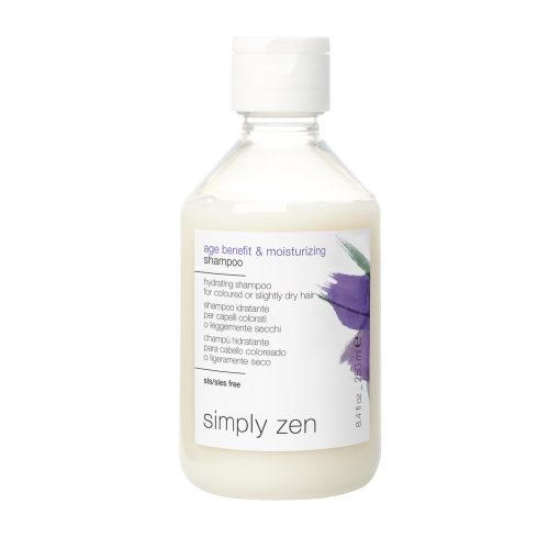 simply zen AGE BENEFITS & MOISTURIZING TREATMENT - hialuronsavas hajápoló termékcsalád a rugalmatlan vízhiányos haj számára