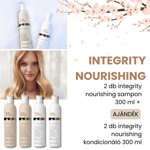 milk_shake® integrity nourishing sampon 2 db + AJÁNDÉK integrity nourishing kondicionáló 2 db 