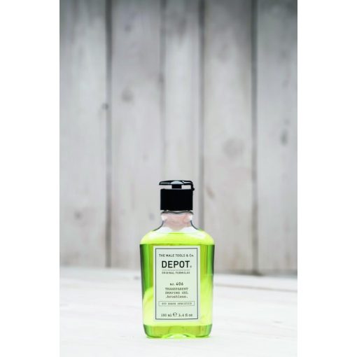 NO. 406 - TRANSPARENT SHAVING GEL . brushless . - habzásmentes borotvagél / Pamacs nélkül - 100 ml