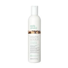 Volumennövelő hajápoló csomag lelapuló, vékony szálú hajra - milk_shake® volume solution sampon + kondicionáló + hajtőemelő spray  - AJÁNDÉK neszeszer + let it shine  + leave-in kondicionáló 75 ml