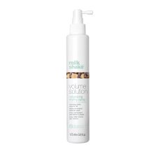 Volumennövelő hajápoló csomag lelapuló, vékony szálú hajra - milk_shake® volume solution sampon + kondicionáló + hajtőemelő spray  - AJÁNDÉK neszeszer + let it shine  + leave-in kondicionáló 75 ml