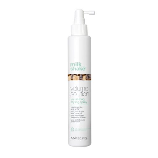 Volumennövelő hajápoló csomag lelapuló, vékony szálú hajra - milk_shake® volume solution sampon + kondicionáló + hajtőemelő spray  - AJÁNDÉK neszeszer + let it shine  + leave-in kondicionáló 75 ml