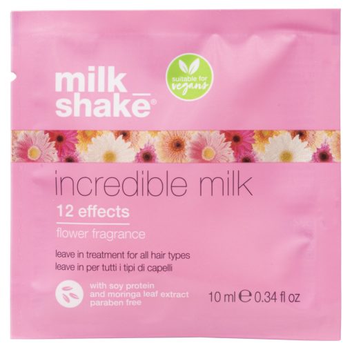 milk_shake® flower power - incredible milk - 12:1 ben intenzív vegán-barát hajápoló virág illattal - 10 ml