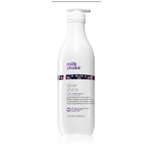 milk_shake® silver shine light hamvasító sampon szőke vagy ősz hajra 1000 ml