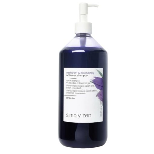 simply zen age benefit & moisturizing hialuronsavas sampon ősz vagy szőkített hajra 1000 ml