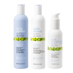   milk_shake® no frizz allowed sampon, kondicionáló és ápoló vékonyszálú szöszös hajra 