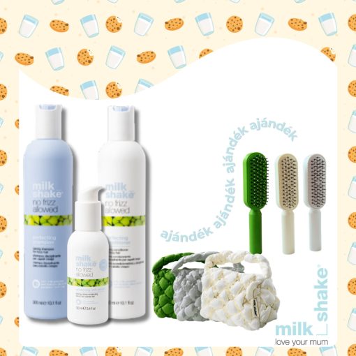 Szöszös, vastag szálú hajra való termékcsalád - milk_shake® no frizz allowed + AJÁNDÉK puffer táska és hajkefe 