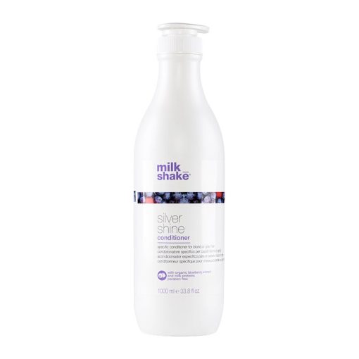 milk_shake® silver shine hamvasító kondícionáló szőke vagy ősz hajra 1000 ml