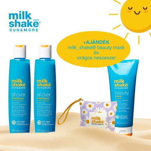 milk_shake® 2 db all over sampon + ajándék beauty maszk és virágos neszeszer