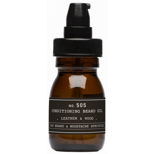 NO. 505 - CONDITIONING BEARD OIL .leather & wood. 30 ml