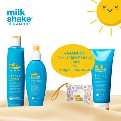 milk_shake® all over sampon, incredible milk + AJÁNDÉK beauty maszk és viragos neszeszer